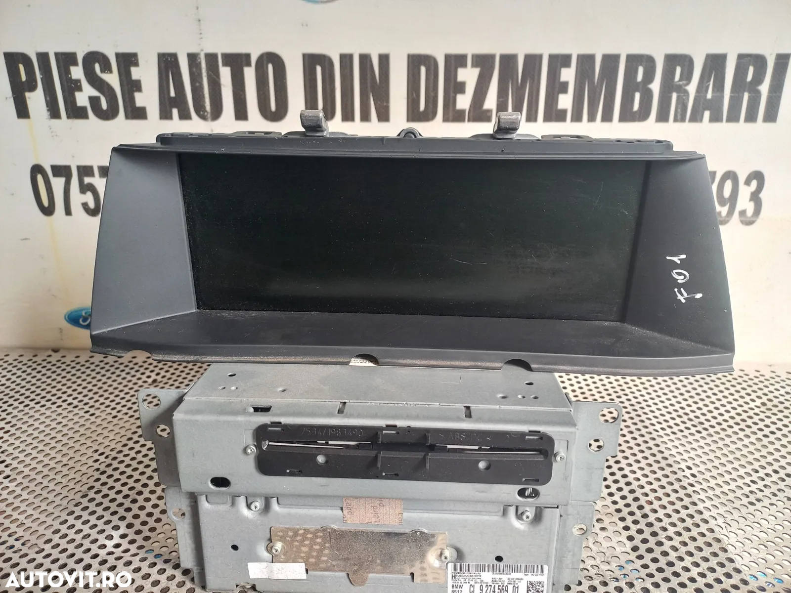 Kit Navigatie Mare 10" Bmw Seria 5 F10 F11 Seria 7 F01 F02 F03 F04 Cod    Dezmembrez Bmw Seria 7 F0 - 4