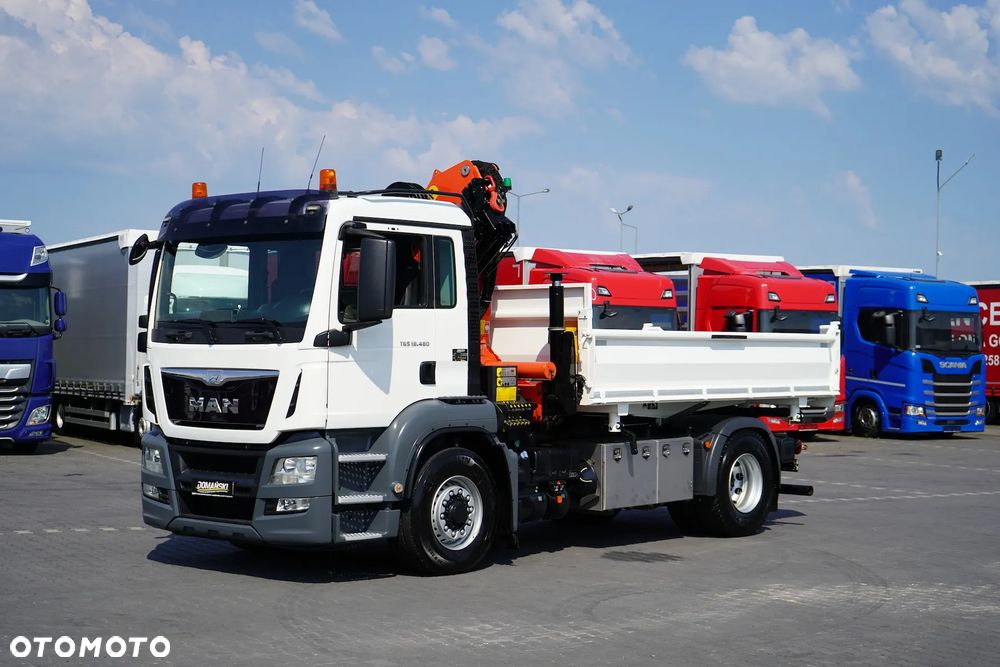 MAN TGS / 18.480 / E 6 / 4 X 4 / WYWROTKA + HDS / PALFINGER PK 20001 / PILOT - 10