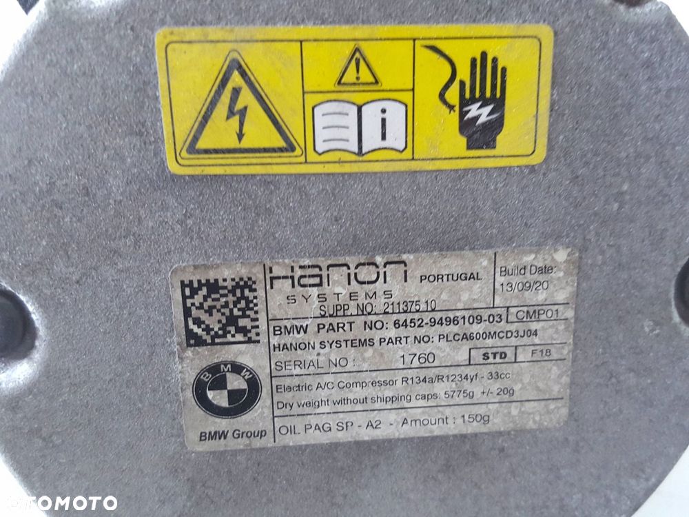BMW 3 G20 G21 18r- 2.0i 330e HYBRID KOMPRESOR SPRĘŻARKA KLIMATYZACJI 949610 - 3