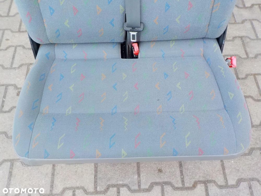 VW T5 T6 FOTEL PODWÓJNY PASAŻERA PRZÓD DWÓJKA INKA - 4