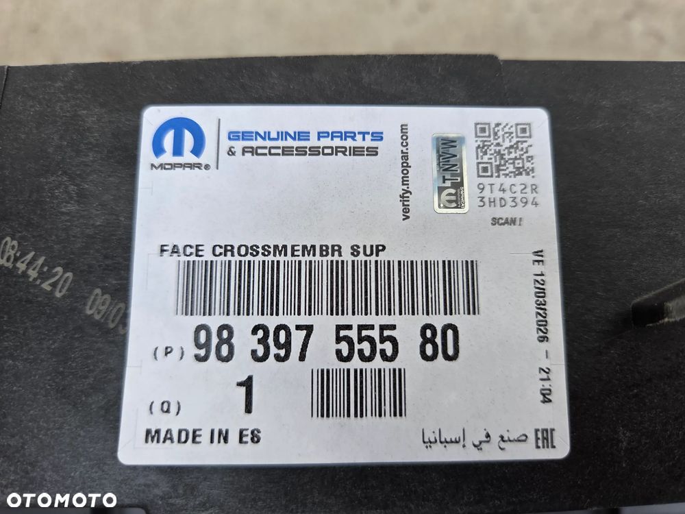 Pas przedni wzmocnienie górne belka pod zamek Peugeot 3008 III  9839755580 NOWE - 7