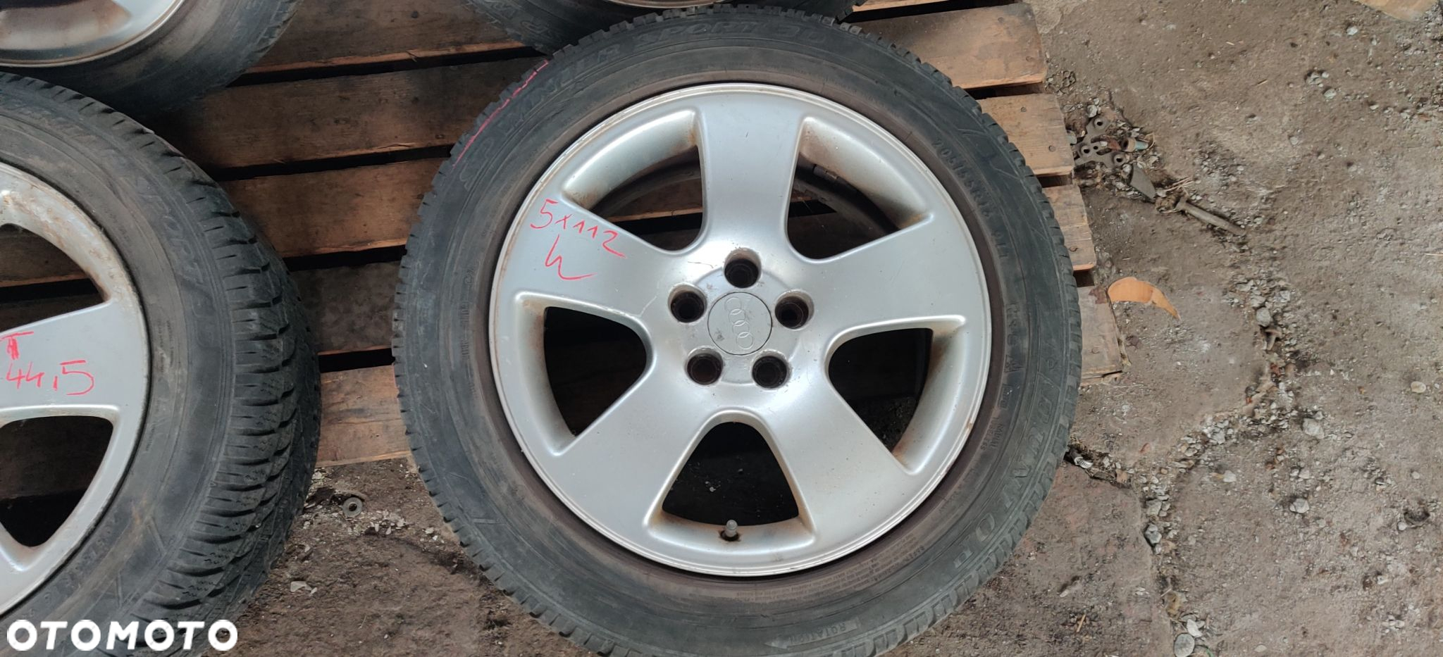FELGI ALUMINIOWE ALUMY ALUSY KOŁA 16 CALI 5X112 AUDI A4 SHARAN PASSAT - 2