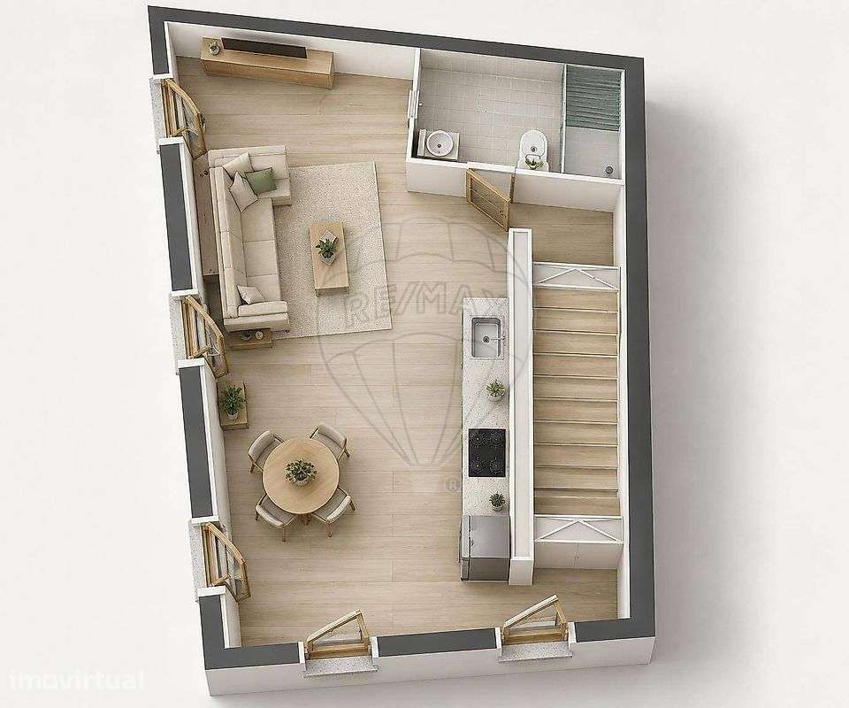 Apartamento T0 para venda - Grande imagem: 3/7