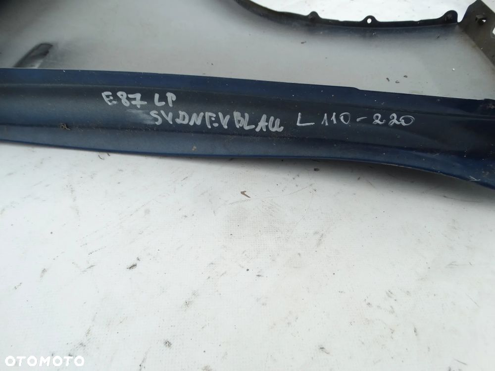 BŁOTNIK LEWY PRZÓD PRZEDNI BMW E81 E82 E87 E88 SYDNEYBLAU F-VAT - 6