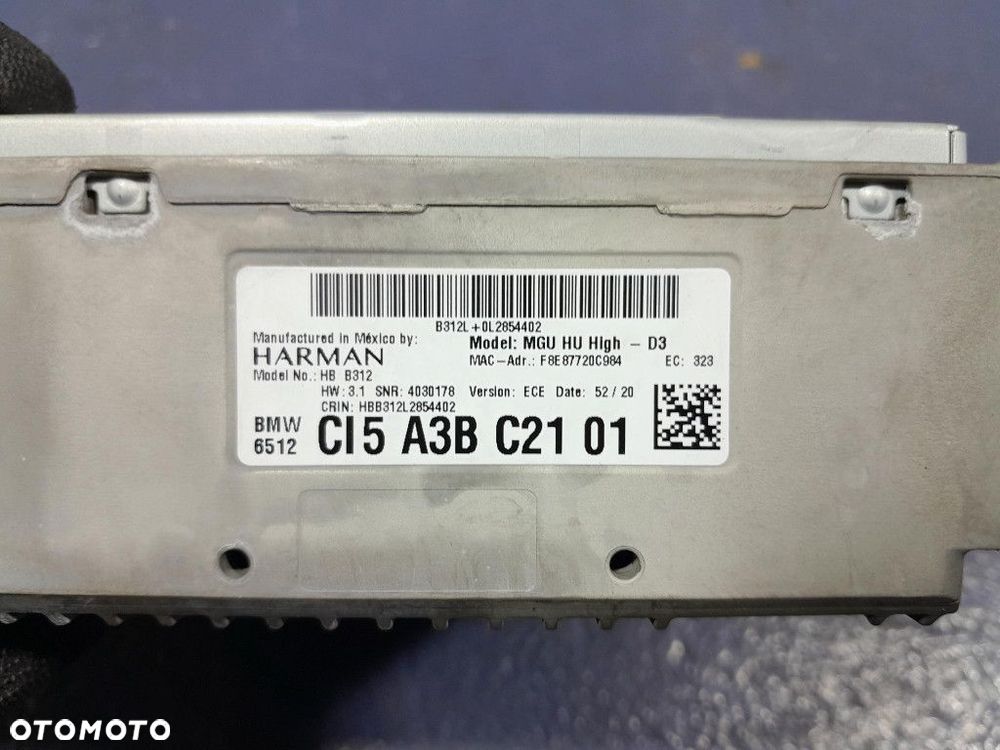 BMW X7 G07 RADIO NAWIGACJA MGU 5A3BC21 - 3