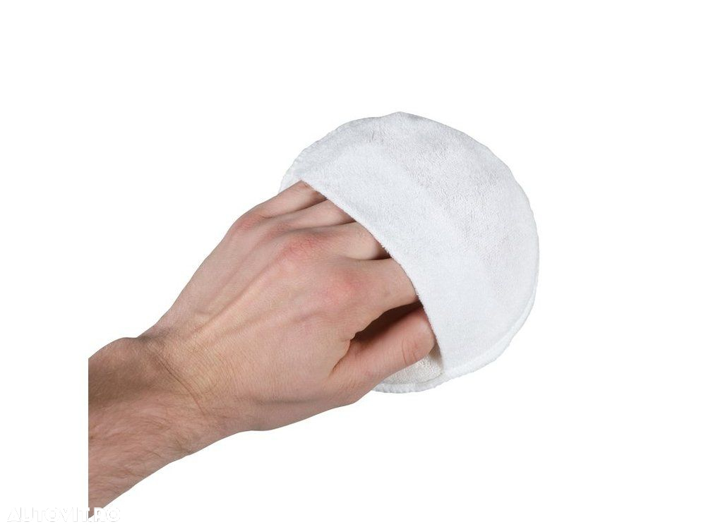 Pad aplicator Turtle Wax X711TD, din bumbac moale pentru curatarea si repararea elementelor din plastic si piel, set 2 bucati pt polisare si ceruire - 4