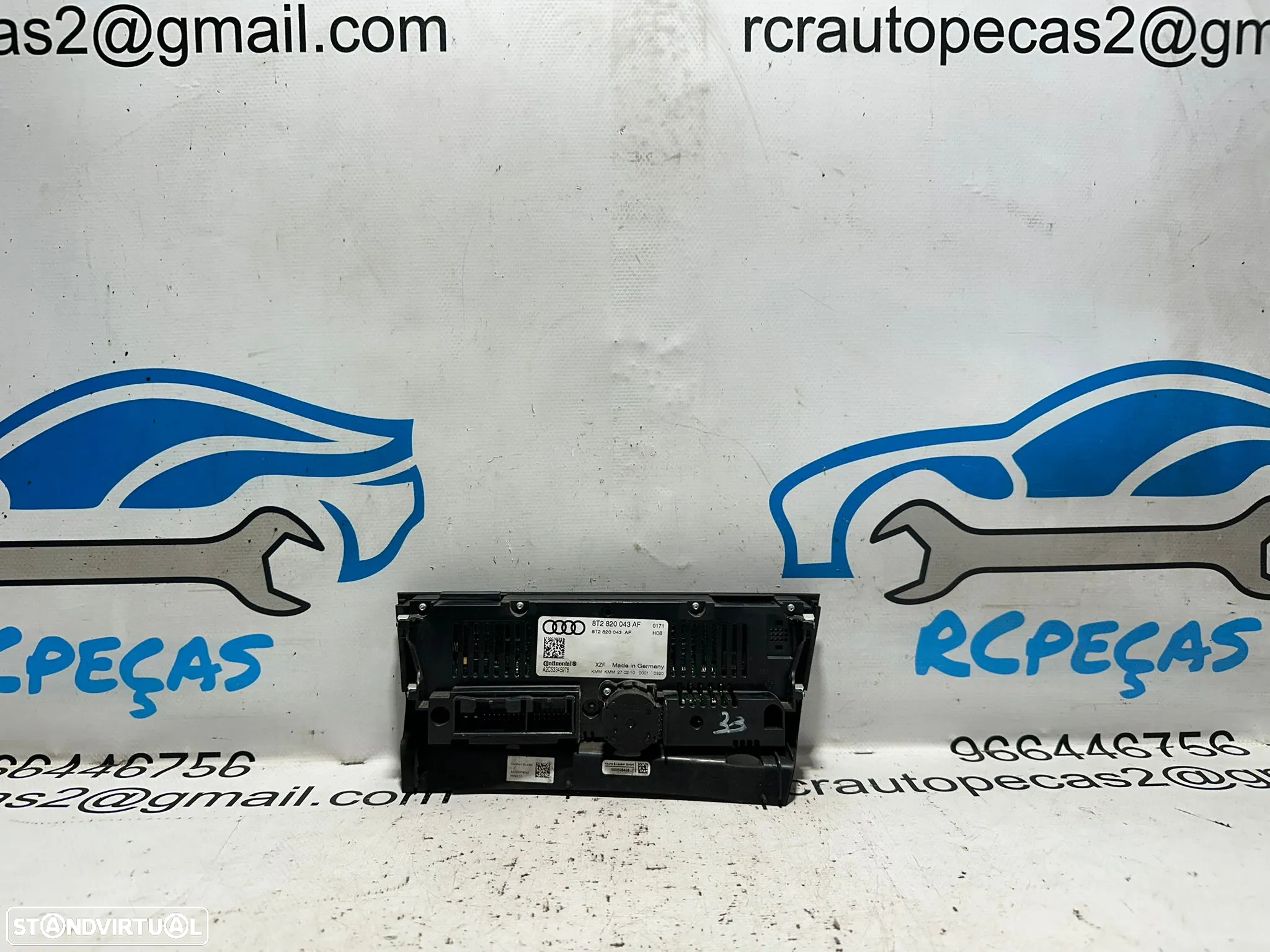 .Display Sofagem Comando Ar Condicionado AC Climatronic Continental Audi A4 B8 A5 8T - 5