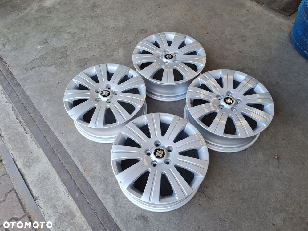 4x Felgi Aluminiowe SKODA VW SEAT 6x17 5x112 ET45 3TO601025J ORYGINAŁ - 6