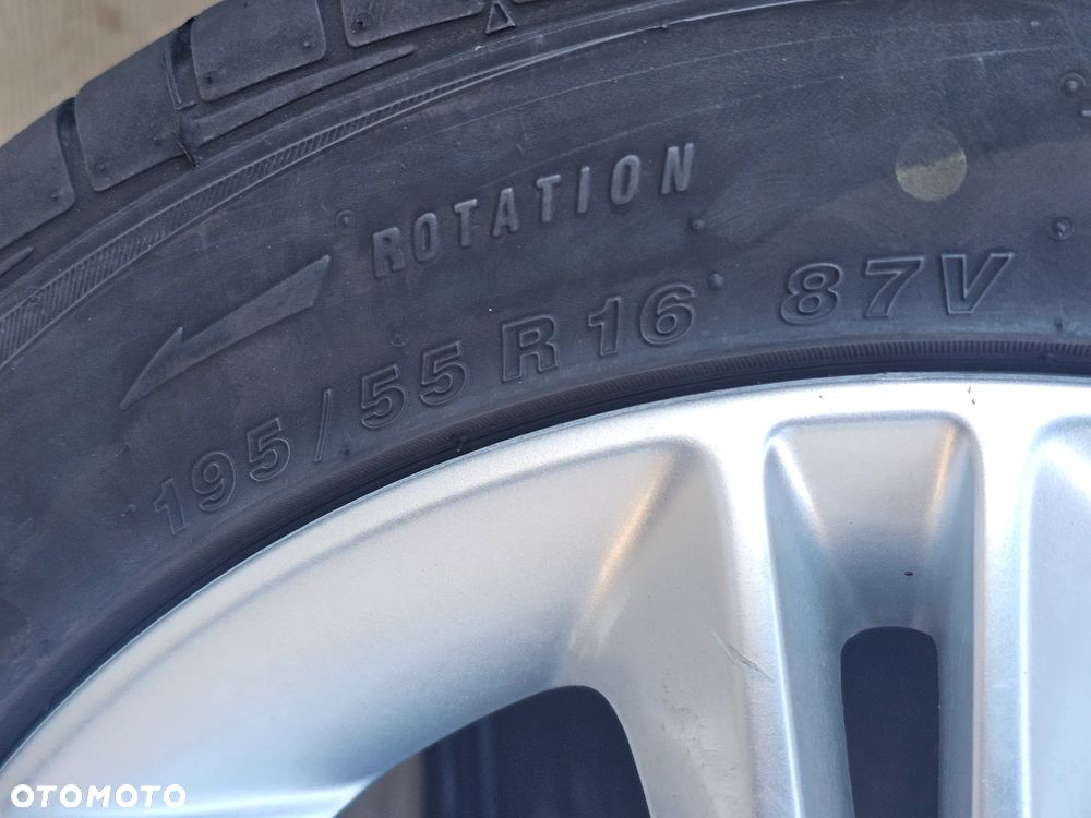 KOŁA FELGI ALUMINIOWE OPONY LETNIE OPEL CORSA D ASTRA H G MERIVA A 195/55/16 R 16 ET40 4X100 - 9