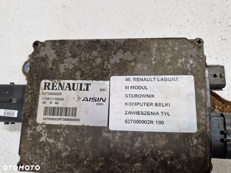 RENAULT LAGUNA 3 III MODUŁ STEROWNIK KOMPUTER BELKI ZAWIESZENIA TYŁ - 2