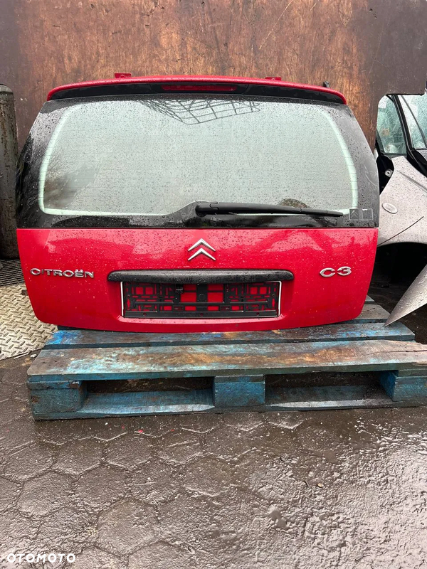 CITROEN C3 KLAPA BAGAŻNIKA TYŁ  CZERWONY HATCHBACK