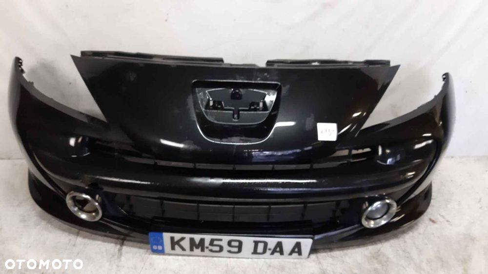 * ZDERZAK PRZÓD PRZEDNI PEUGEOT 207 URBAN MOVE EXL CZARNY HALOGENY - 5