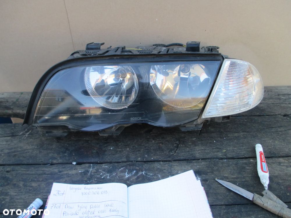Lampa przednia lewa BMW E46 BOSCH EUROPA PRZED LIFTEM