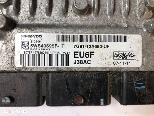 ECU calculator motor Ford Mondeo 2.0 TDCi SID206; 7G91-12A650-UF - 2
