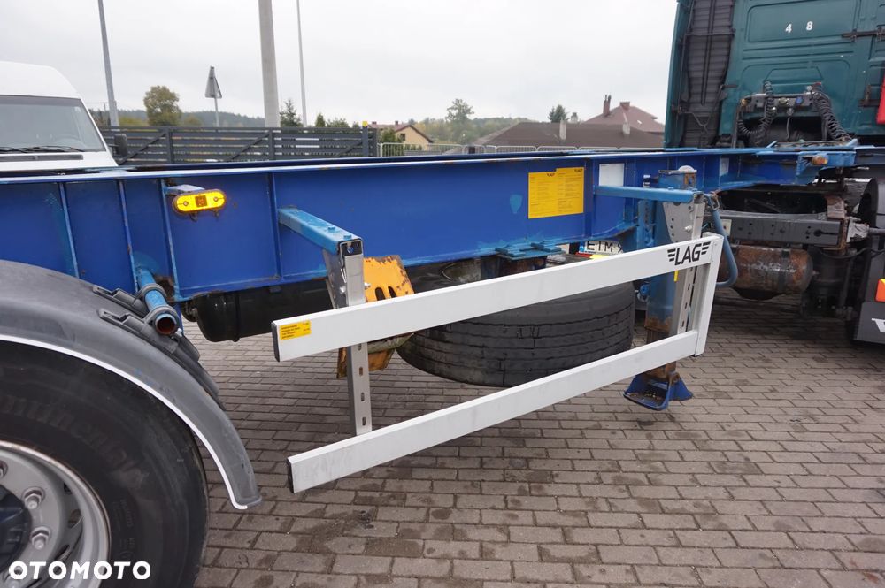 Lag 0-3-39 CD Naczepa Ciężarowa Przewóz Kontenerów Osie BPW - 10