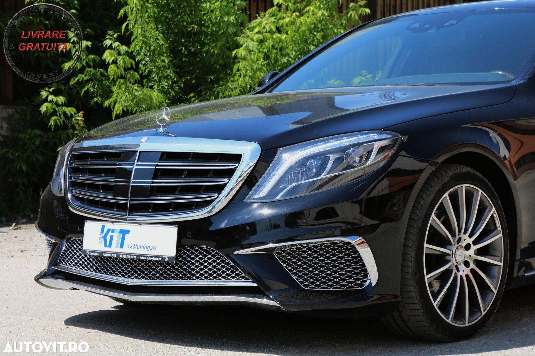 Pachet exterior Bara Fata cu Praguri Laterale Mercedes S-Class W222 (2013-06.2017)- livrare gratuita - 8