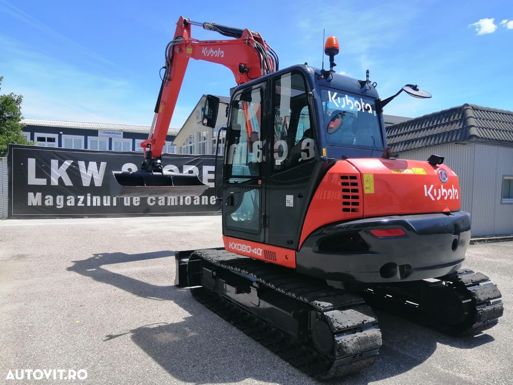 Kubota KX080-4A2 Excavator, TOP !!! - 9