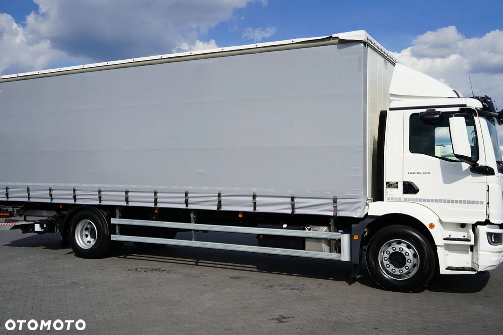 MAN TGM / 18.320 / ACC / E 6 / FIRANKA + WINDA / ŁAD. 9 175 KG / 21 PALET / DŁ. 8,6 M - 16