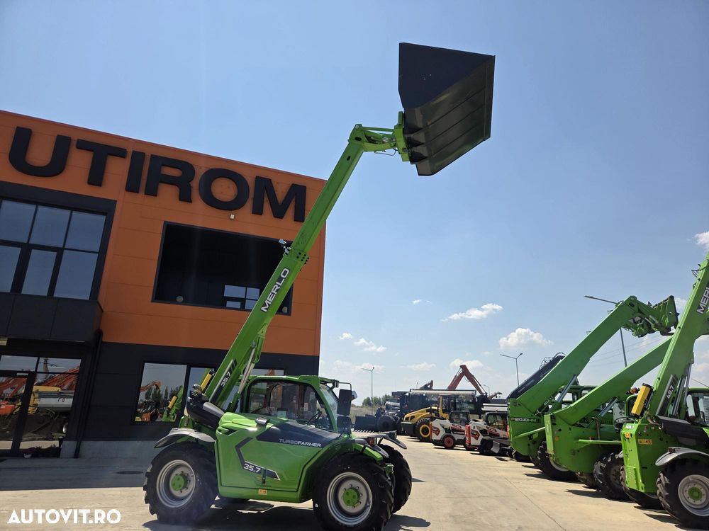 Merlo TF35.7-140, ridica 3,5t la 7m, motor Deutz 140CP, cupa si furci, transmisie 4x4, aer conditionat, Masa operatinala 6800kg, lungime 4,4m, latime 2,3m, produs in ITALIA, garantie 1 an, posibilitate leasing-PROMOTIE 81.900 EUR+Tva - 1