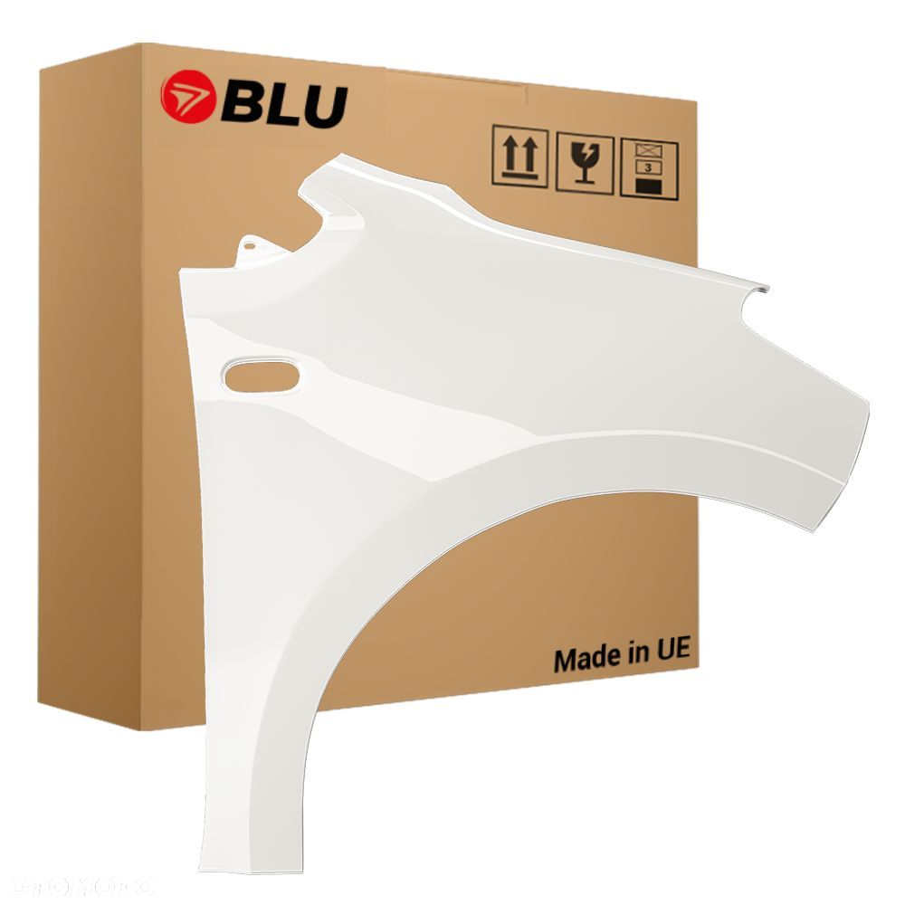 BLU Błotnik SEAT MII LB9A prawy przód biały 2012-2019 CandyWeiss - 1