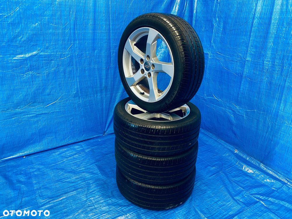 KOŁA KOŁO 17 FELGA ALUMINIOWE ALUSY 17" x 7,5J  5X112 ; 57,1mm ET51 KOMPLET ; OPONY LETNIE LATO ; AUDI A3 8L 8P 8V 8Y A4 B5 B6 B7 ; VW GOLF V VI VII VIII PASSAT B5 B6 B7 B8 ; SKODA OCTAVIA SUPERB SEAT ITP. ORYGINAŁ 8V0601025CT AUDI - 5