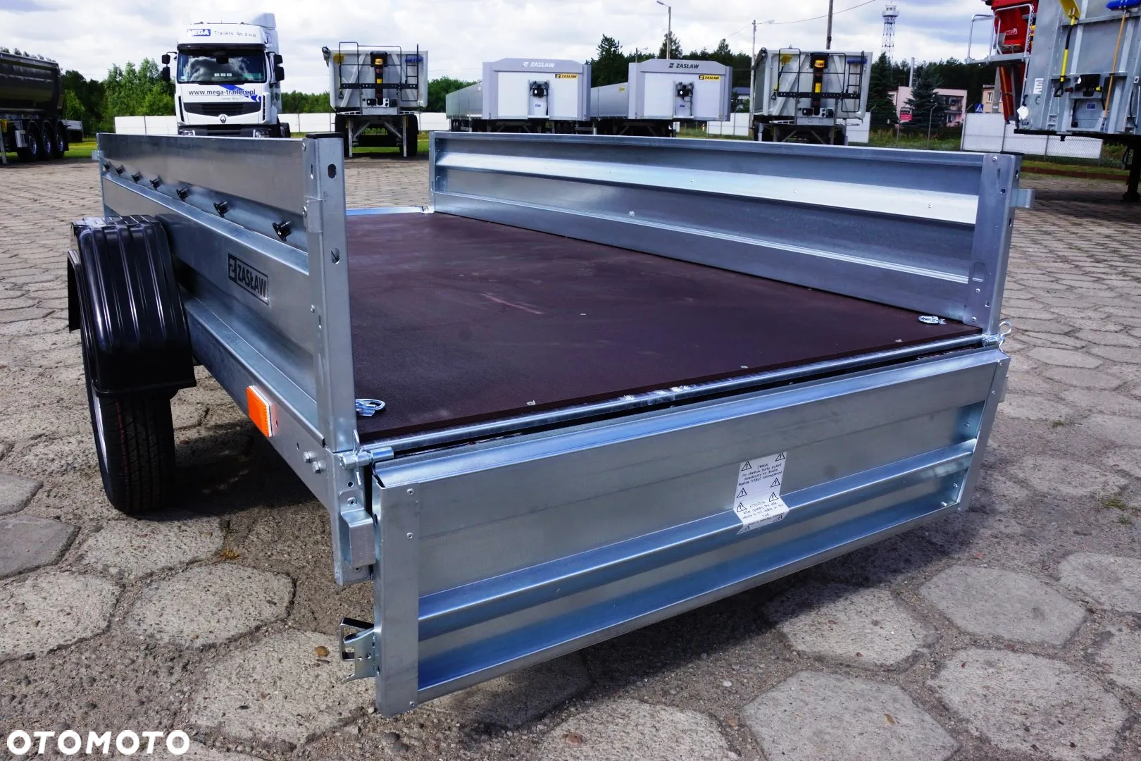Zaslaw 1 oś, przyczepa towarowa MOCNA I SOLDNA DMC 750 KG - 13