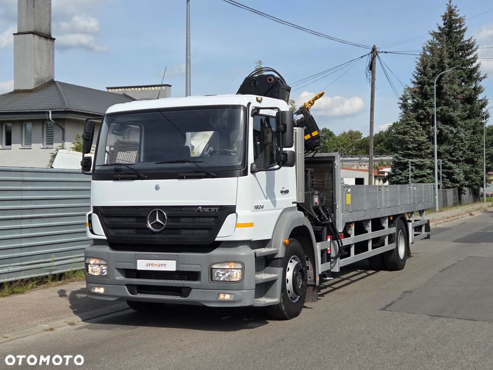 Mercedes-Benz AXOR 1824L // HDS HIAB 122 // DŹWIG ŻURAW KRAN CRANE // TYŁ PODUSZKI // MOŻLIWA PRZEBUDOWA NA LAWETA AUTOLAWETA - 6