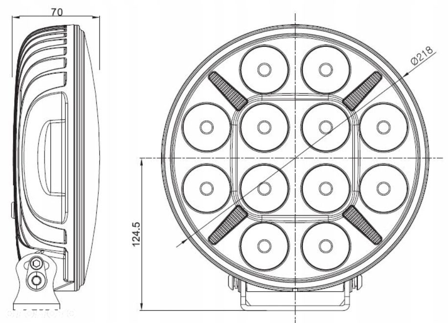 REFLEKTOR DALEKOSIĘŻNY SKYLED Jupiter 9X 9 LED 13300011 - 4