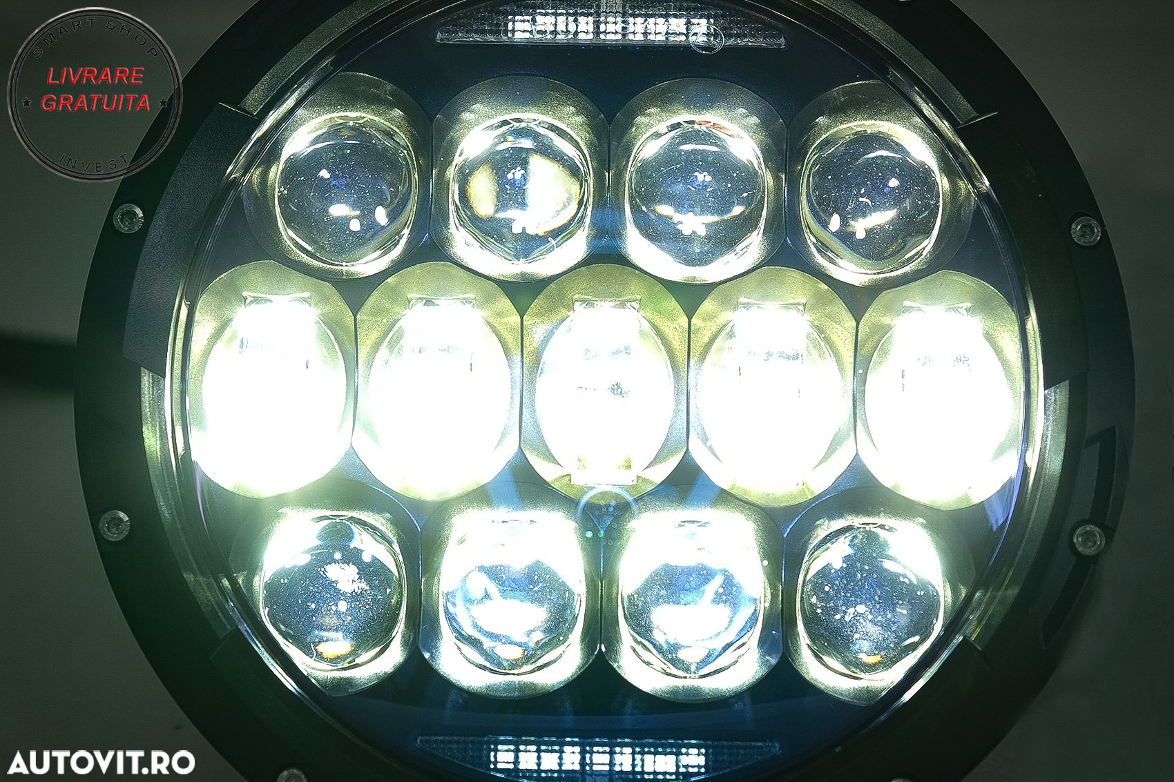 Faruri Full LED CREE Dublu Proiector Halo DRL Jeep Wrangler TJ & JK (1997-2018)- livrare gratuita - 12