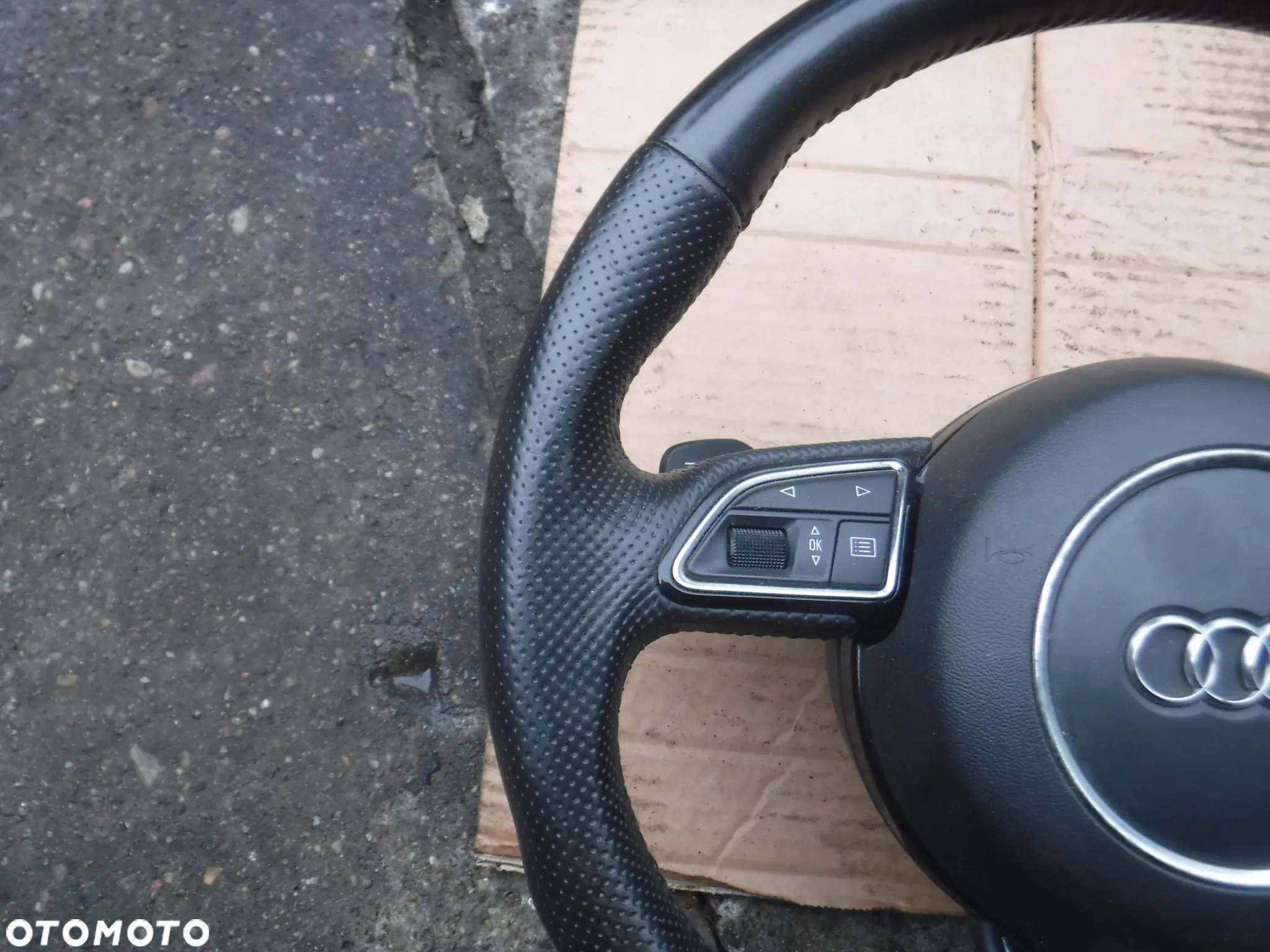 Audi A7 4G A6 C7 A5 8T S5  poduszka kierowcy air bag 4G0880201F kierownica s line sline lopatki stan bdb - 6