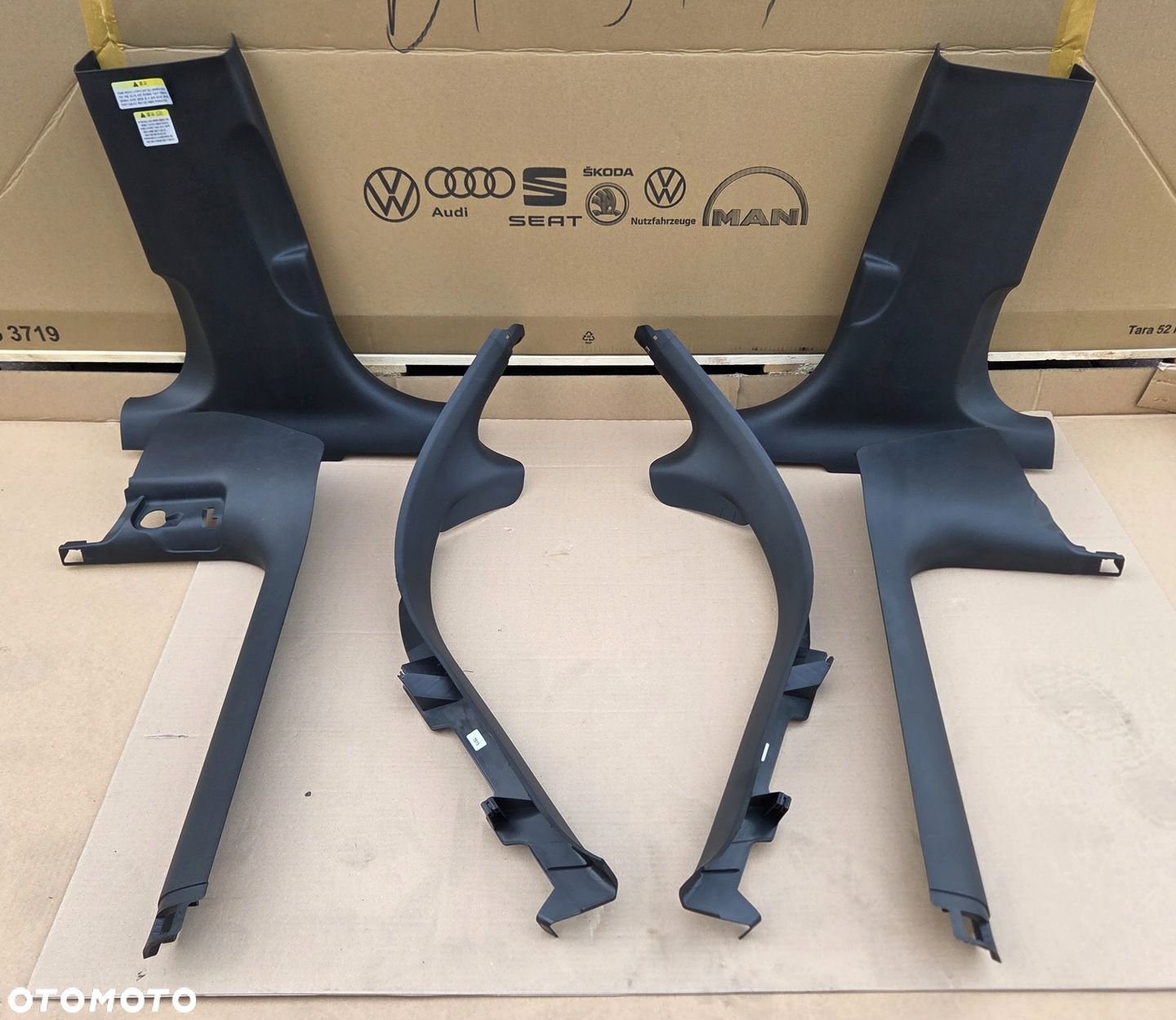 AUDI A7 C7 LIFT OSŁONA POSZYCIA TAPICERA PROGU SŁUPKA KOMPLET - 1
