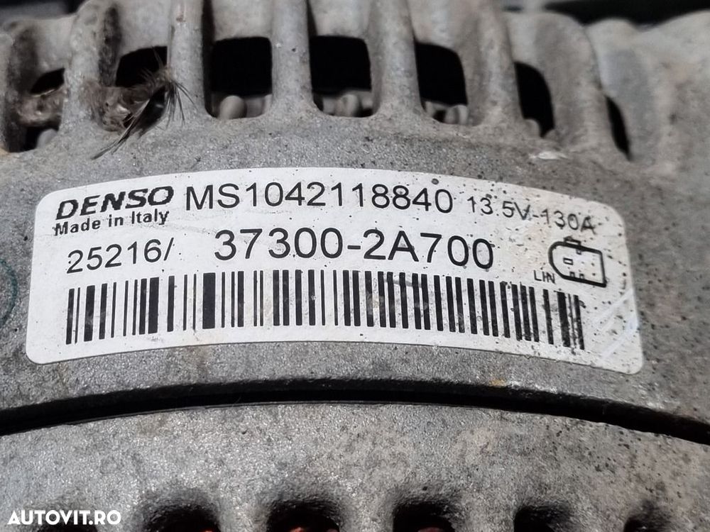 Alternator Hyundai Tucson III 1.7 Diesel 2015 - 2018 116CP 1685CC D4FD Euro5 (1298) ... - 4