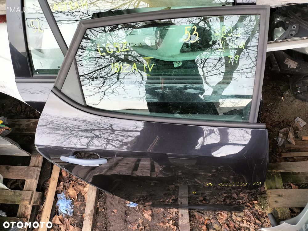 SEAT IBIZA IV 6J kolor LC9Z DRZWI PRAWE TYLNE PRAWY TYŁ KOMPLETNE wersja 5 drzwi - 11