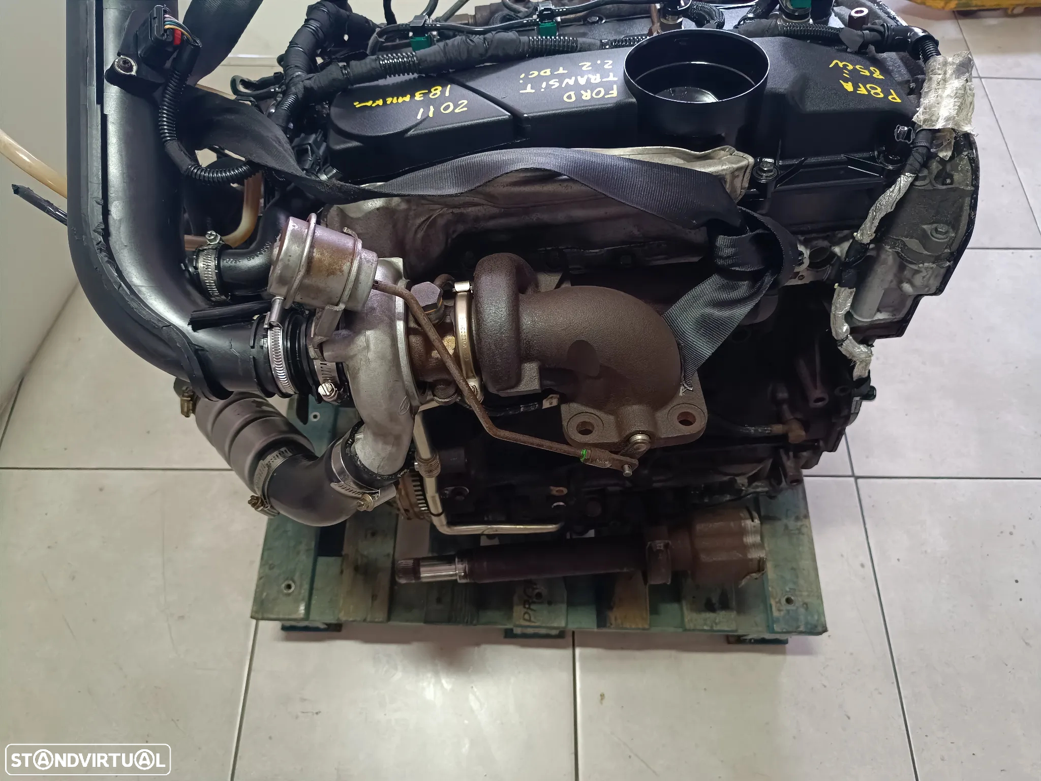 Motor Ford Transit 2.2TDCI 85cv P8FA  caixa 5 velocidades 6C1R 7002 AB - 6