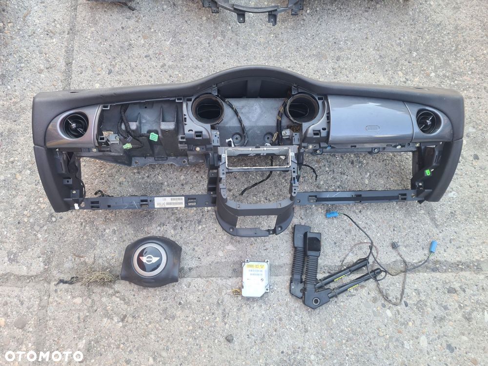 kokpit konsola deska rozdzielcza poduszki airbag dopinacze mini cooper r50 - 1