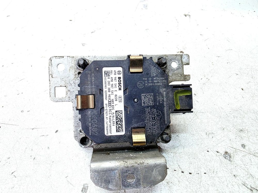 RADAR CZUJNIK DISTRONIC SENSOR ACC LEWY AUDI Q7 4M 4M0907541E 4M0907573 - 5