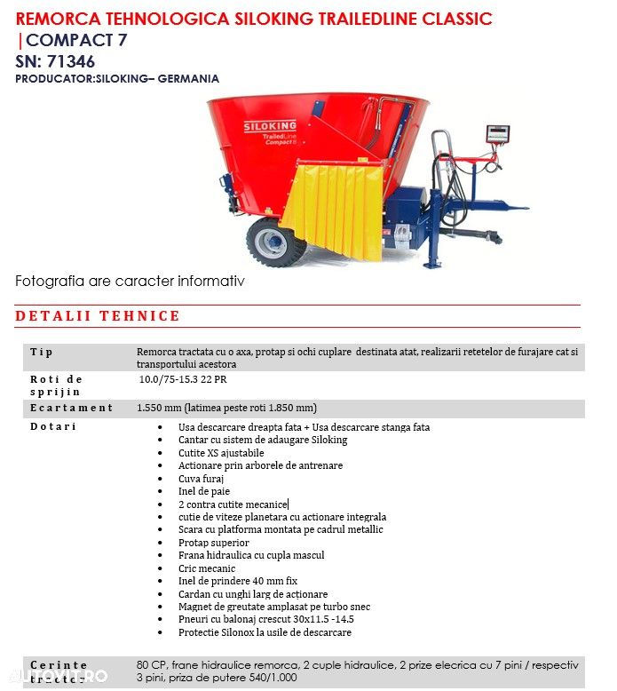 Altul Remorca Siloking TrailedLine 4.0 Compact 7 - 7