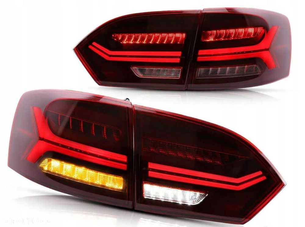 Lampy tyl ne kpl Vland Full LED Diody Tuning Red VW Jetta VI 5c 6 2010-2014 - 5