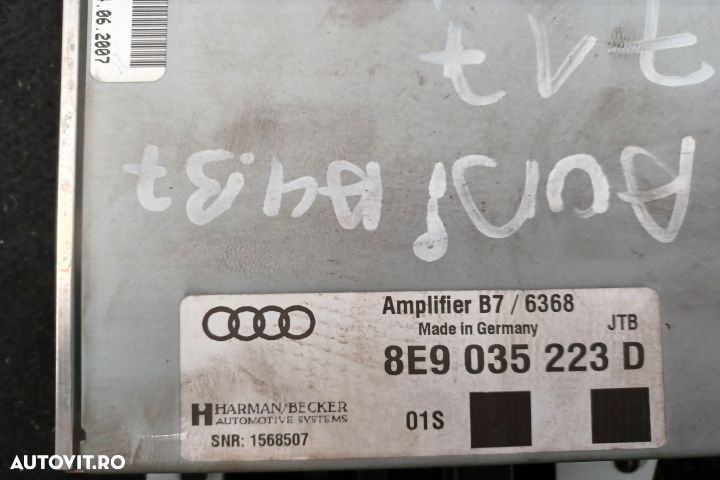 Amplificator audio 8E9035223D 8E9035223D Audi A4 B7 [2004 - 2008] Ava - 5