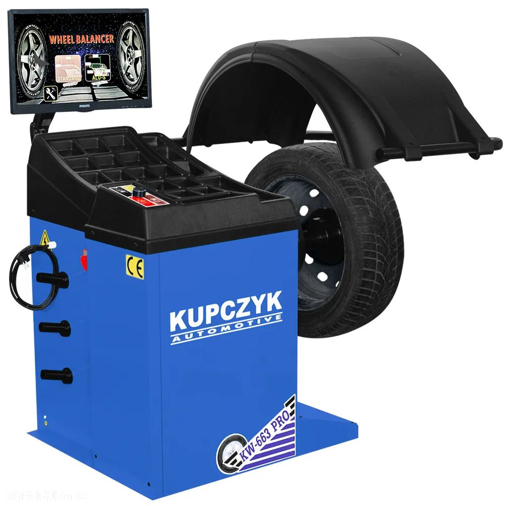 Wulkanizacja Montażownica do kół KM-528 PRO Runflat Wyważarka KW-663 PRO Kupczyk - 17