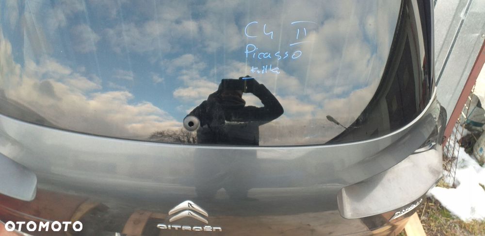 citroen c4 ii picasso 13- klapa bagażnika tył listwa chrom - 6