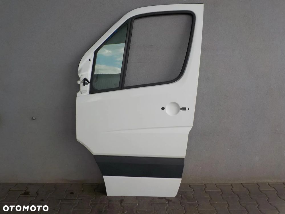 VW CRAFTER SPRINTER 906 06- DRZWI LEWE PRZÓD ZDROWE BIAŁE LB9A - 1