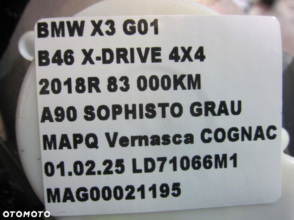 BMW X3 G01 G02 X4 NAPINACZ TYLNY PAS TYŁ TYLNY LEWY 7497783 USA 72117497783 - 11