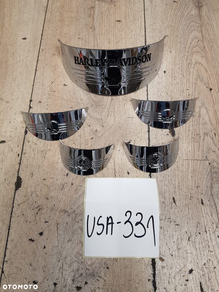 Skull daszek zestaw Harley Davidson Electra Glide Road King Street Glide - 1