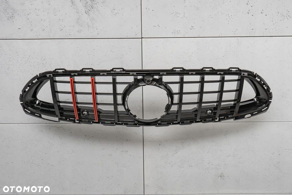 mercedes c-class w206 2021-25 grill panamericana gt brabus czarny z ka - 4