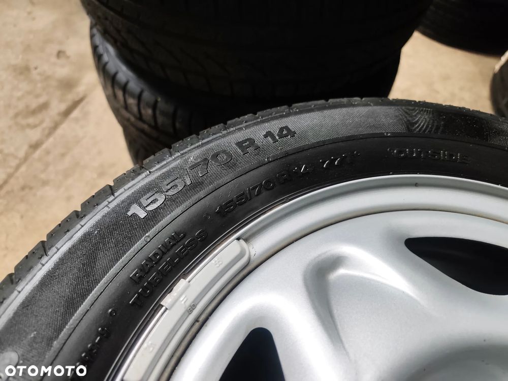 4x100 Felgi Stalowe Stal 14 Koła letnie lato CHEVROLET SPARK 5,5mm Legnica ALU-RAD 155/70 - 7