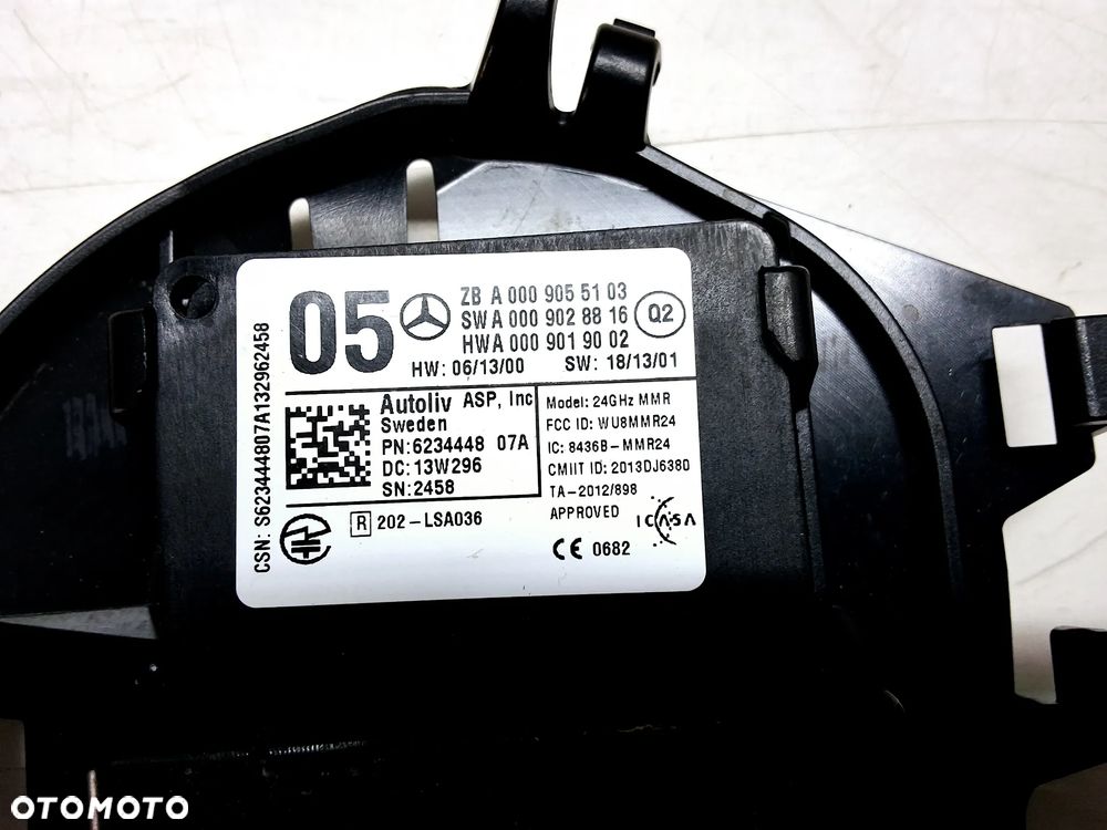 MERCEDES B-KLASA W246 A-KLASA W176 CLA GLA STEROWNIK RADAR DYSTRONIK A0009005103 - 4