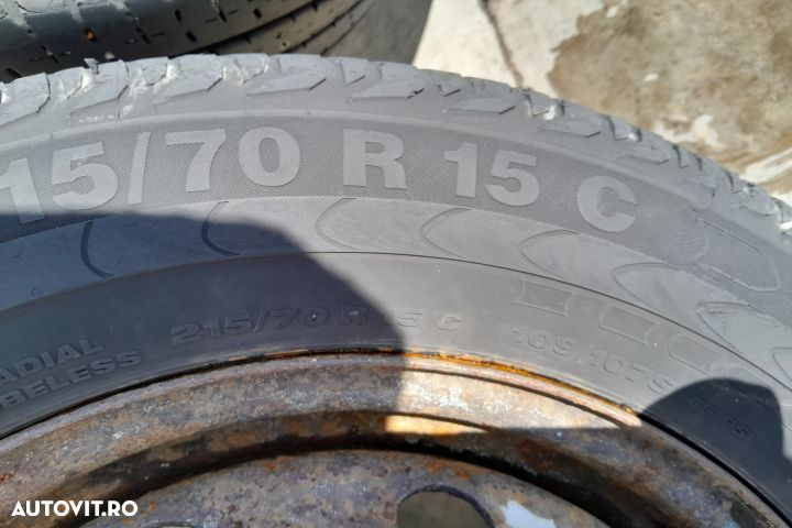 Jante tabla cu anvelope 15 - set 215 / 70 R 15 C Citroen Jumper 2 [2n - 4