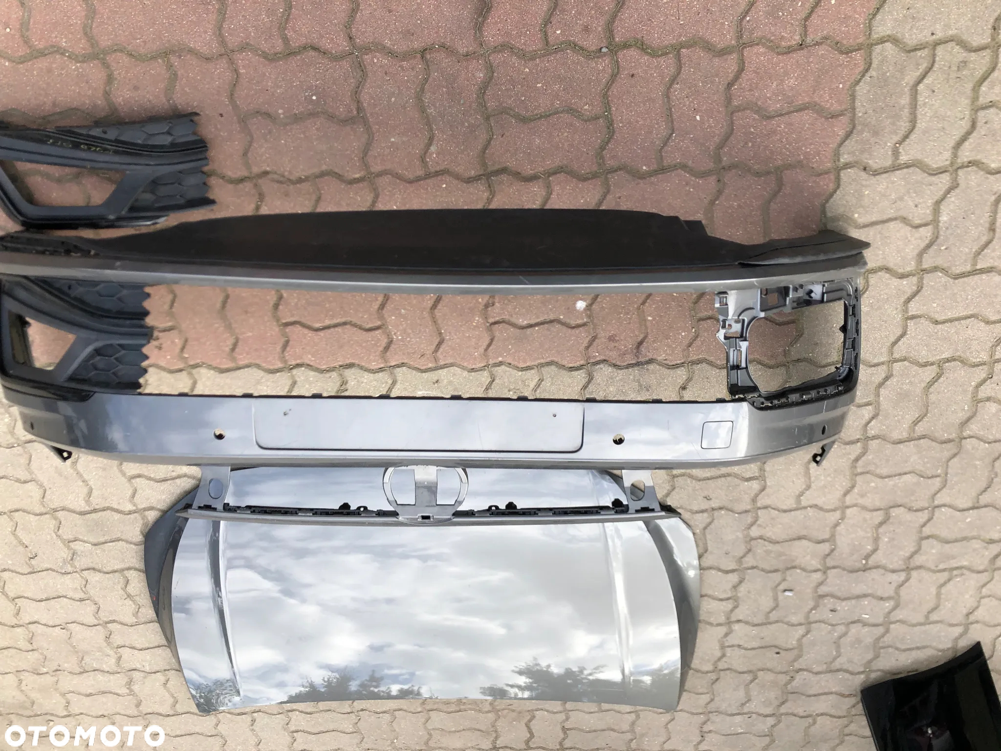 VW POLO 2G0 R- LINE ZDERZAK PRZEDNI HALOGEN GRILL BELKA MASKA - 14