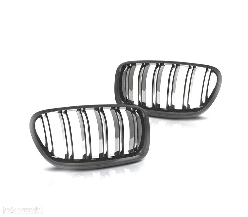 GRELHA FRONTAL BMW F10 13-17 LOOK M5 PRETO BRILHANTE - 2